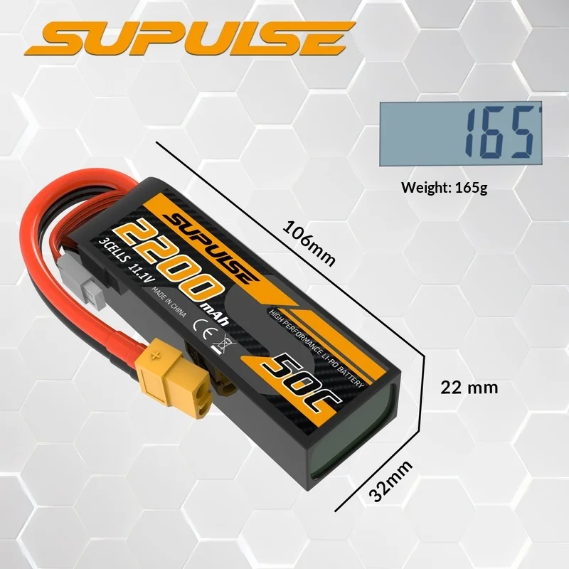 올란스 모델 선박 모델 비행기 배터리 모듈 리튬 배터리 Xt60 인터페이스 50c