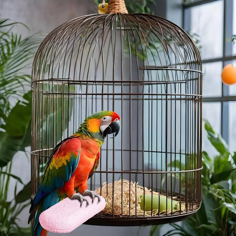 Perakeet Perches لقفص الآيس كريم الراتنج الطيور جثم حامل ممارسة اللعب 3X الدائمة مضغ الببغاء اللعب باو طحن عصا الحيوانات الأليفة