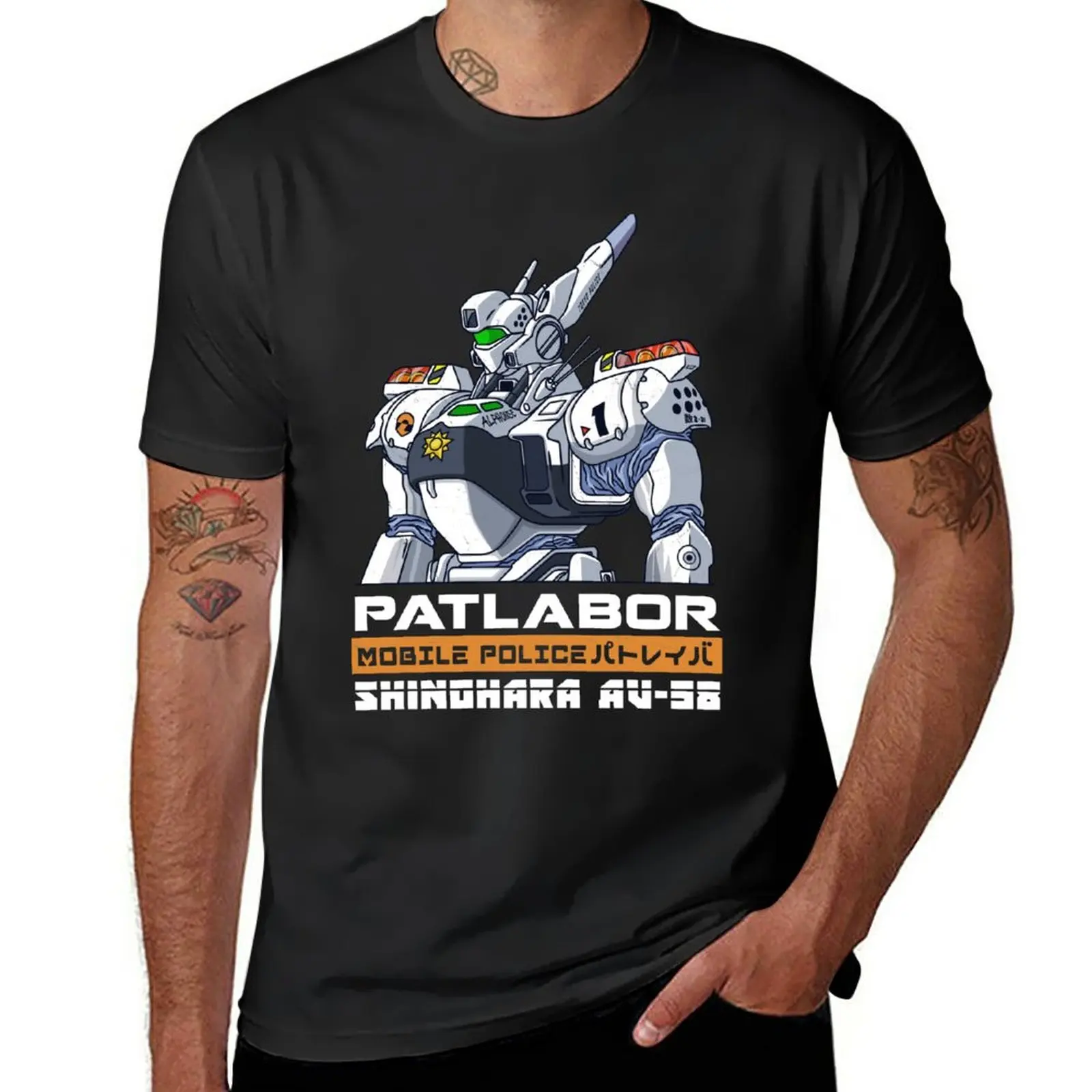 New Patlabor T-Shirt new edition t shirt custom t shirt Men\'s cotton t-shirt
