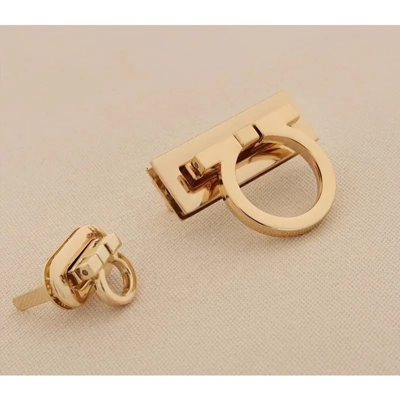 DIY Leather Bag Handbag Lock Buckle Compatible with S-35 Cow Nose Plug-in Twist Hardware Sturdy Design Easy to Assemble