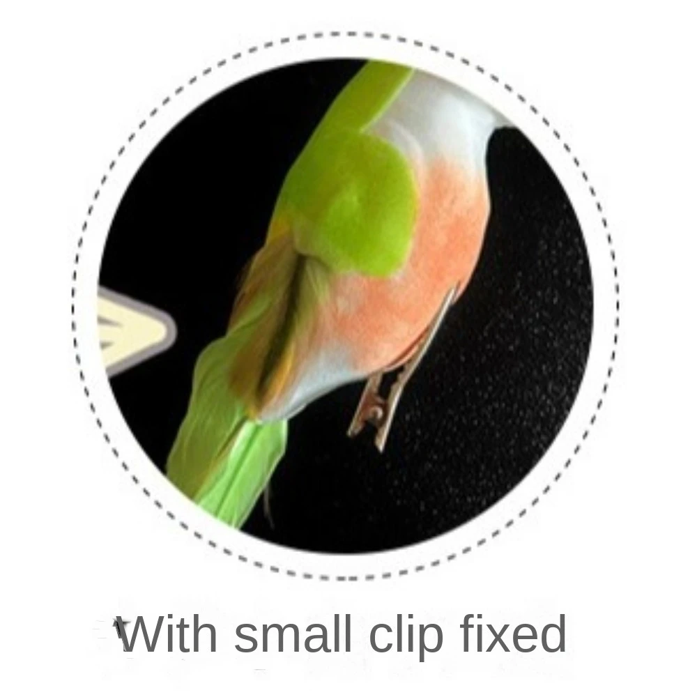 

6PCS Christmas Tree Figurines Decor Simulation Birds Statue Colorful Xmas Model Birds Garden Backyard Photography Props