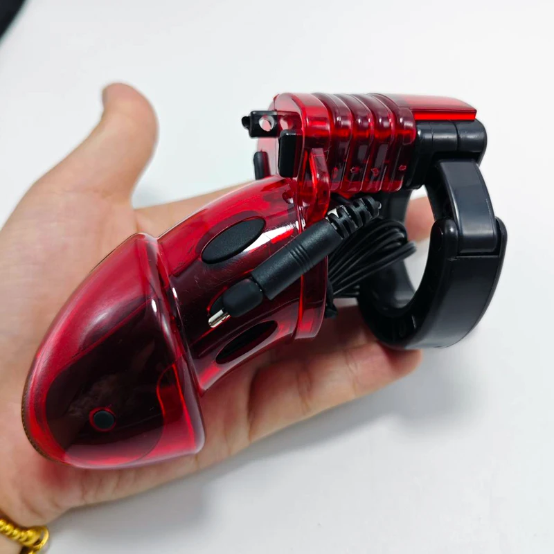 E stim Toys for Men,BDSM Electro Shocker Shock CB6000 Chastity Cock Cage,Electric Sex Penis Ring,Electrostimulation Cock Ring view 2