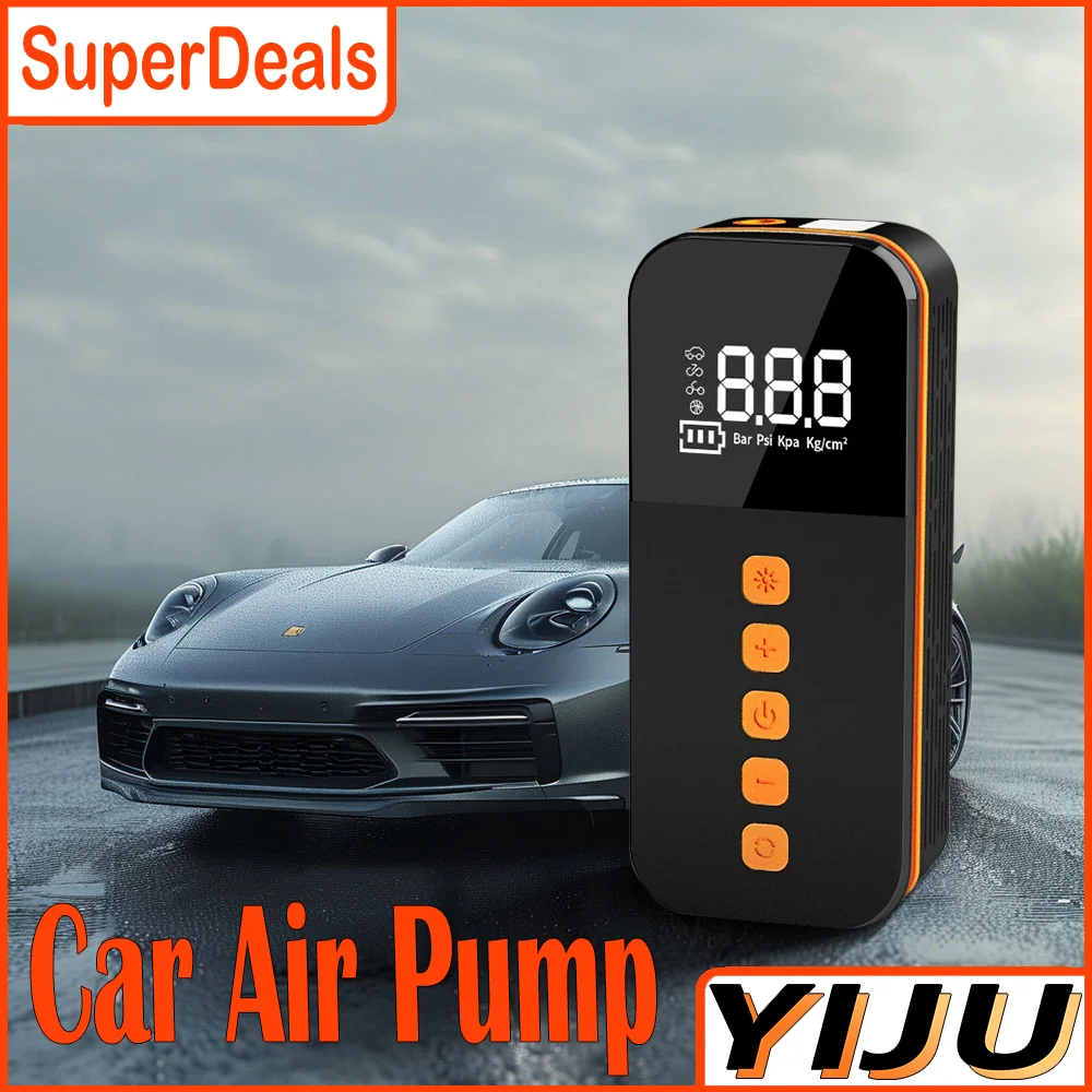 Автомобильный электрический воздушный насос 160PSI, электрический насос для накачивания шин 120 Вт с манометром, мини-воздушный компрессор, автоматический надувной насос для шин