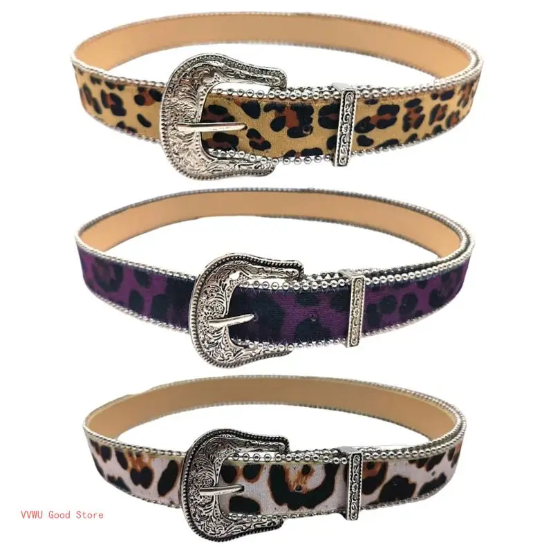 Casual Wear Belt Leopards Pattern Waistband Party Dating Belt Creative Fashion Belt for Casual or Party Wear