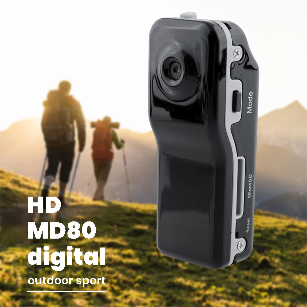 Мини-видеорегистратор MD80, камера с высоким разрешением 720P, с кронштейном