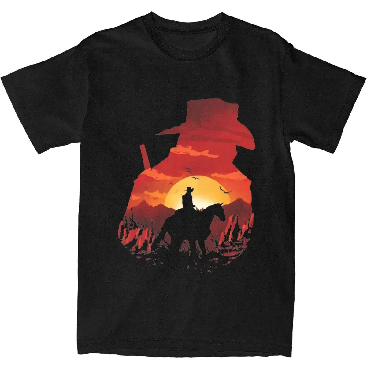 Men Women Red Dead Redemption 2 T-Shirt Apparel Funny Pure Cotton West Cowboy Game T Shirts Tee Clothing New Arrival