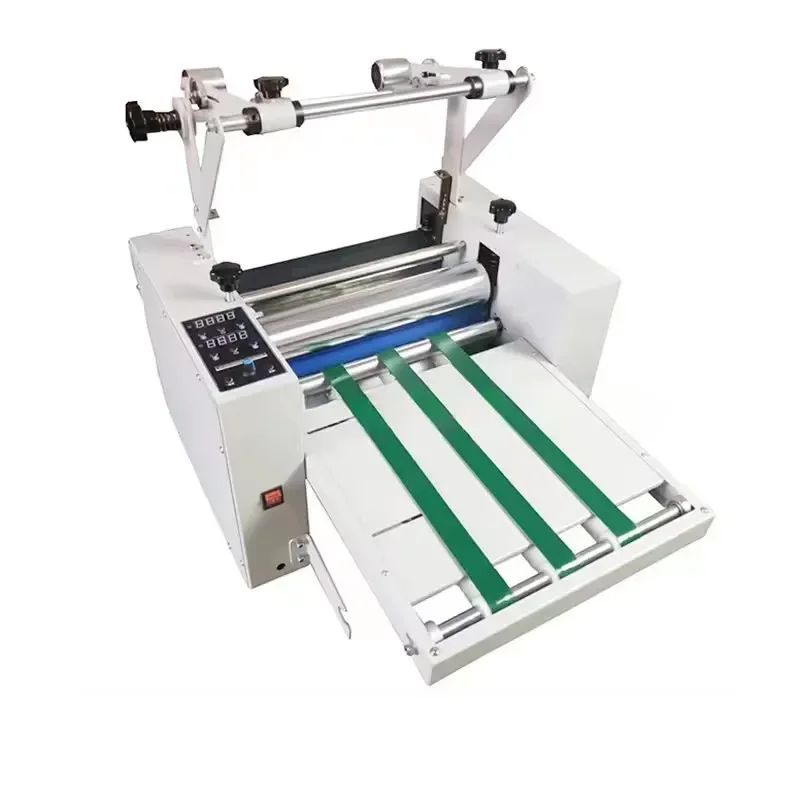 Fully Automatic Anti-roll Cold Roll Laminating Machine Large Steel Roller Model 599 Desktop A3/A4/A5/A6