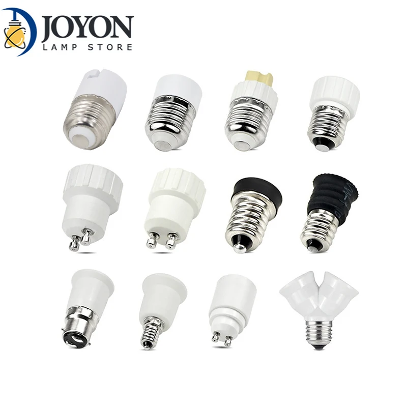 1PCS E27 E14 GU10 G9 E12 B22 LED light Holders Converter AC 110V-220V Socket Adapter lampholders For LED Corn lamp Spot Bulb