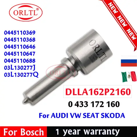 DLLA162P2160 0433172160 Bosch SEAT SKODA 용 새 디젤 인젝터 노즐 0445110369 03L130277J 03L130277Q 0445110647 0445110646