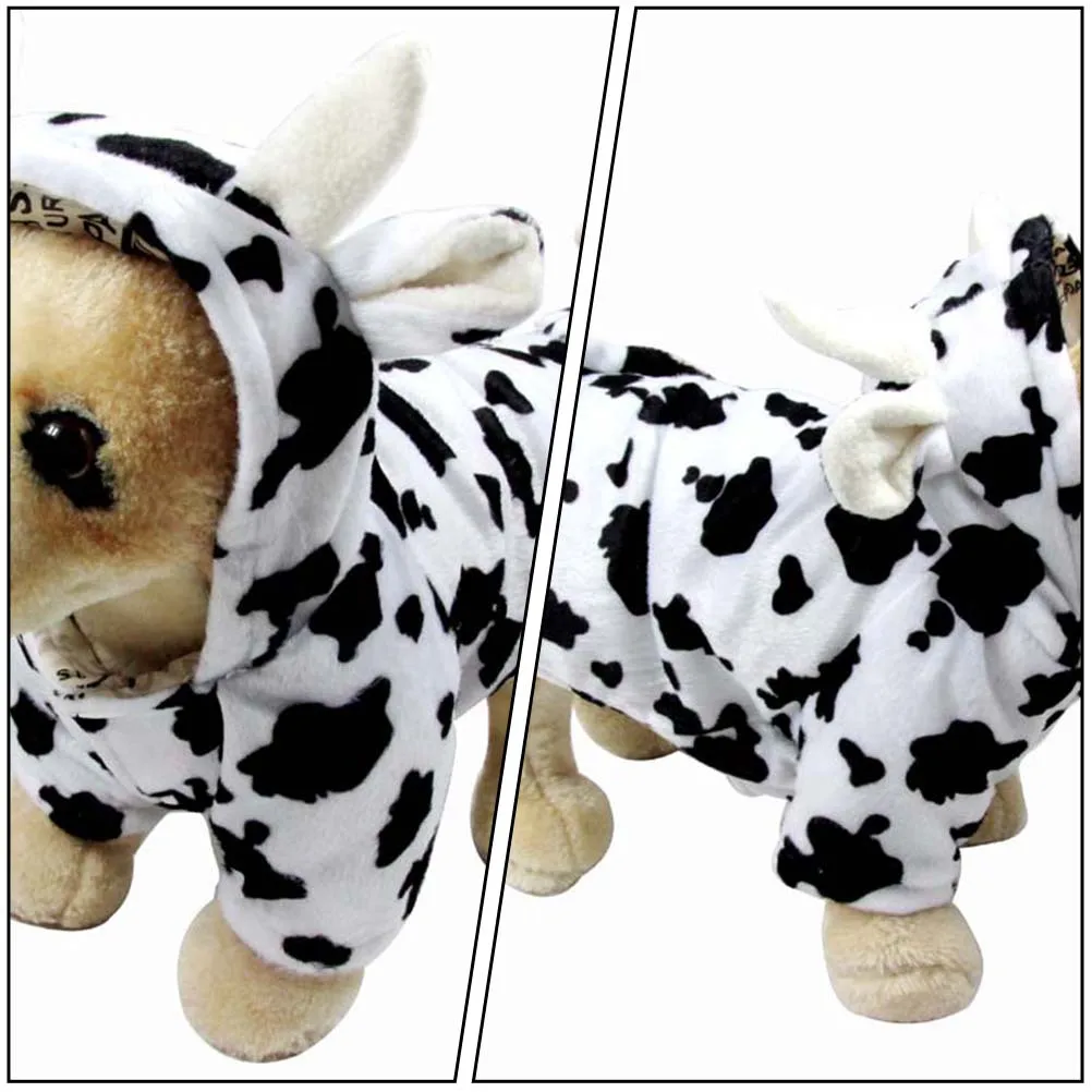 

Cow Modeling Pet Costume Soft Comfortable Dog Clothing Lovely Decorative Outfit for Pets Cow Modeling Pet Clothing