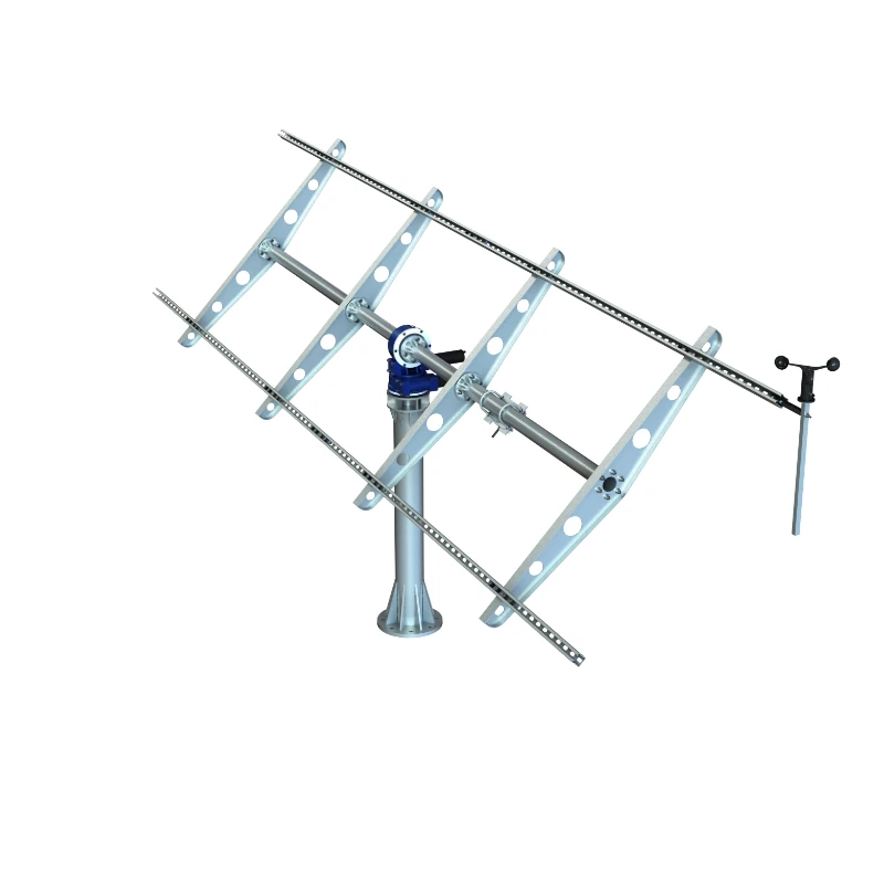 Dual Axis Solar Tracker/Sun Tracking Customized Driven By Dual Axis Slewing Drive With Light Sensor Follow Sun Accurately