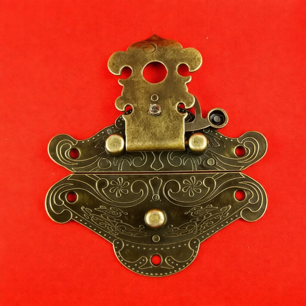 Decorative Antique Bronze Toggle Latch For Jewelry Gift Box Hardware Zinc Alloy Lock Fastener For Woodworking Projects