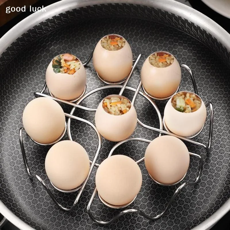 AnswerMultifunctional Steamed Egg Rack Stainless Steel Steamed Bun Dumplings Steaming Rack Durable Steamer Cooking Accessories