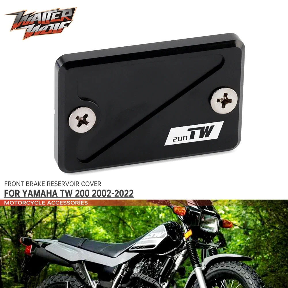 Front Brake Reservoir Covers For YAMAHA TW200 TW 200 2002-2022 2021 Motorcycle Parts Accessories Fluid Oil Pump Cap LOGO CNC New