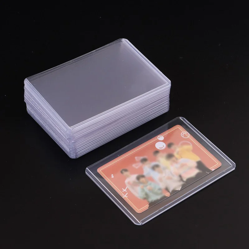 Toploader Photocard Mangas com Película Protetora, Anti-Scratch, PVC Gaming Trading Card, Plastic Collect Holder, 10x7.5cm, 1Pc, 20 Pcs