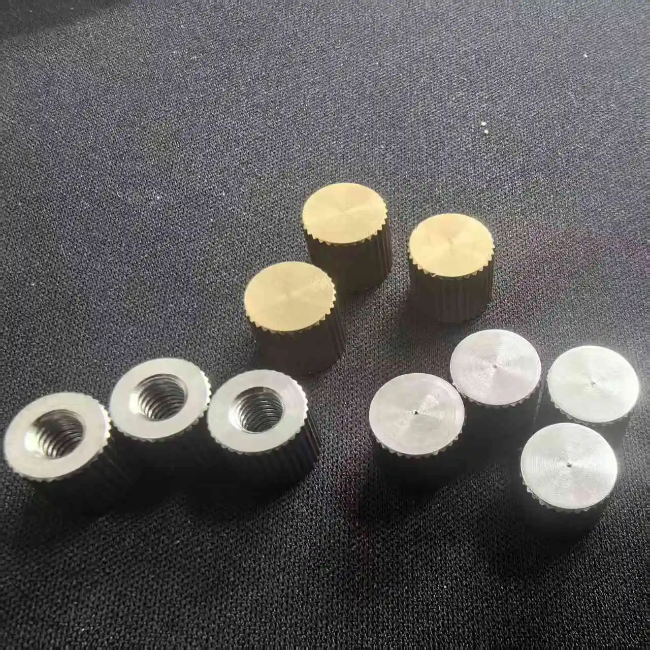 5/10pcs/lot M2 M2.5 M3 M4 M5 M6 M8 Stainless Steel / Brass Small Blind Through Thread Knurled Thumb Nut Hand Tighten Nut