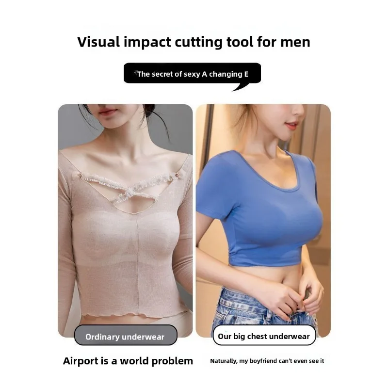 Bantalan Pembesar Payudara Silikon, Sisipan Push Up untuk Payudara Kecil, Bantalan Pembesar Tampilan Alami, Tanpa Jahitan, Ringan, Bra Berbusa