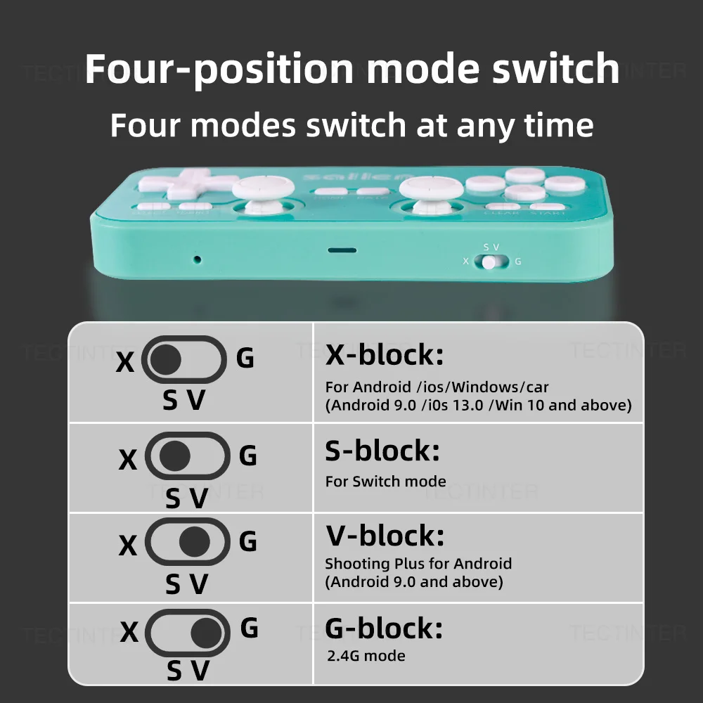 لوحات ألعاب لاسلكية 2.4G لنينتندو سويتش/2 وحدة تحكم محمولة لنظام أندرويد/IOS/WIN 10/PS3/TV Box/Steam Deck ملحقات الألعاب