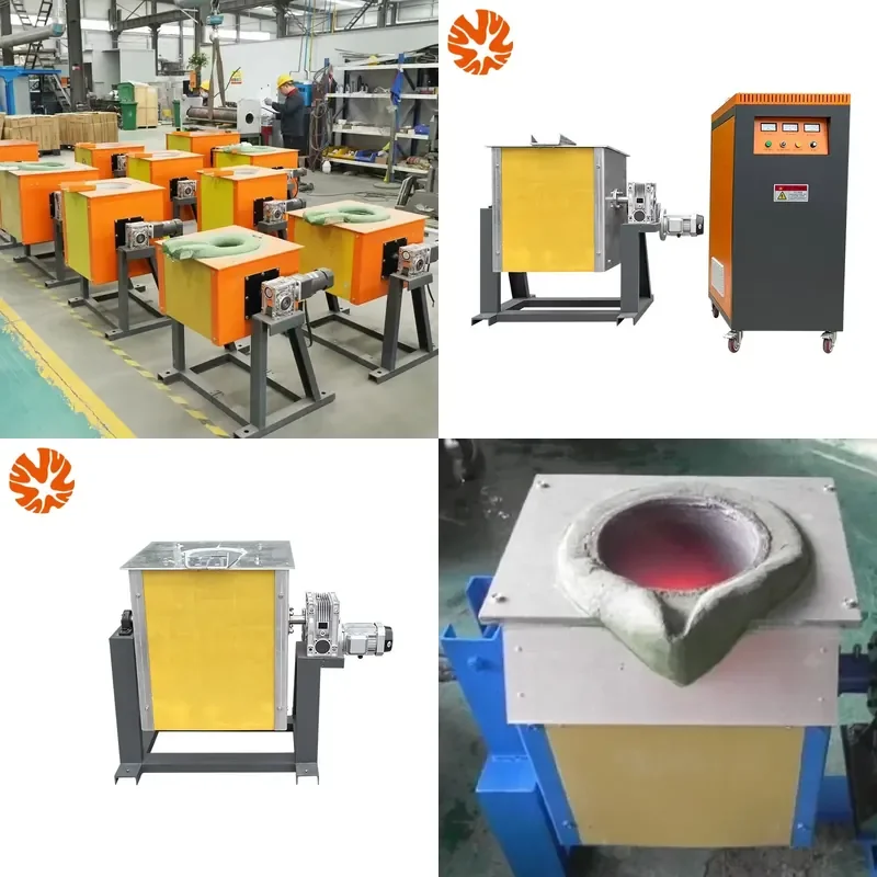 2026 CE 30kg 50kg 70kg 100kg Metal Smelter Electric Induction Smelting Furnace Machine Small Steel Iron Aluminum Copper