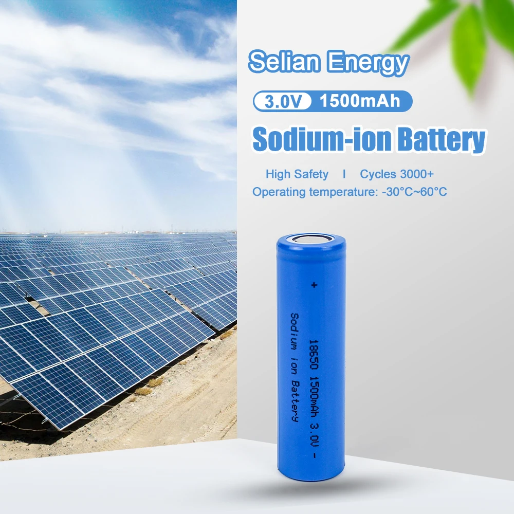 SelianEnergy 18650 Rechargeable Battery Grade A Sodium-ion Cell 3.1V 1500mAh For DIY 4S 12V 24V Electric Vehicle Bicycle