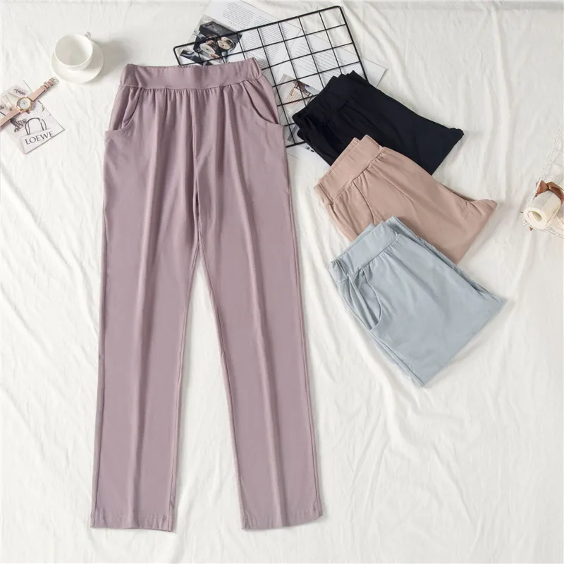 Ladies Pantalones New Cotton Sleep Pant For Women Autumn Winter Home Pants Casual Large Size Nightwear Pajamas Trousers M-3XL