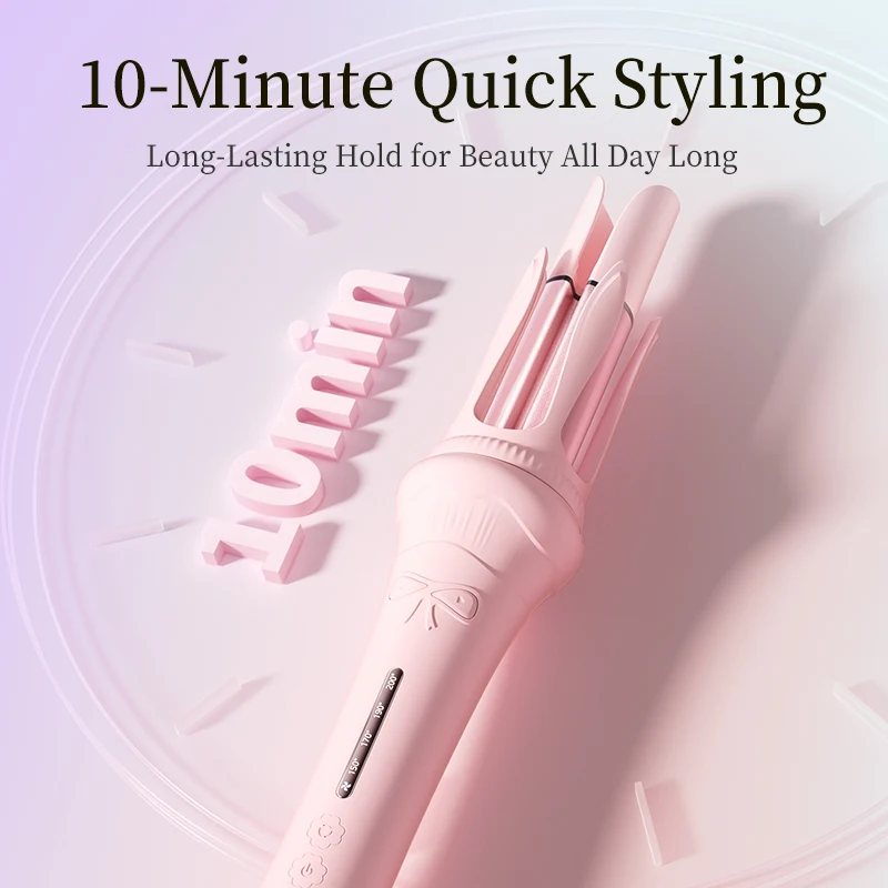 

Auto Hair Curler,Automatic Curling Iron with 4 Temperature,Automatic Shut-Off,Anti-Tangle Rotating Curling Wand for Hair Styling