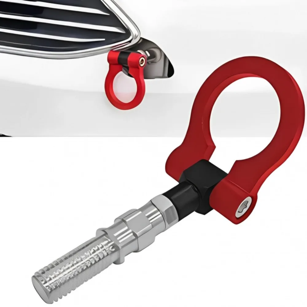 Aluminum Euro Japan Model Universal Car Front Bumper Tow Hook Towing Ring Modification Pull Hook Auto Replacement Accessory
