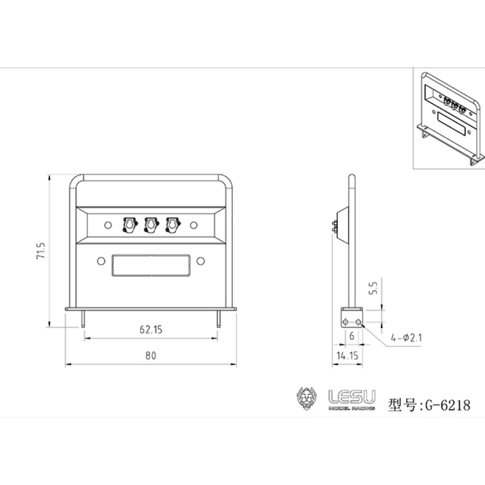 Simulação quadro de fio fixo G-6218 aço inoxidável para 1/14 tamiya rc leu scania r620 r470 acessórios modificados modelo brinquedo