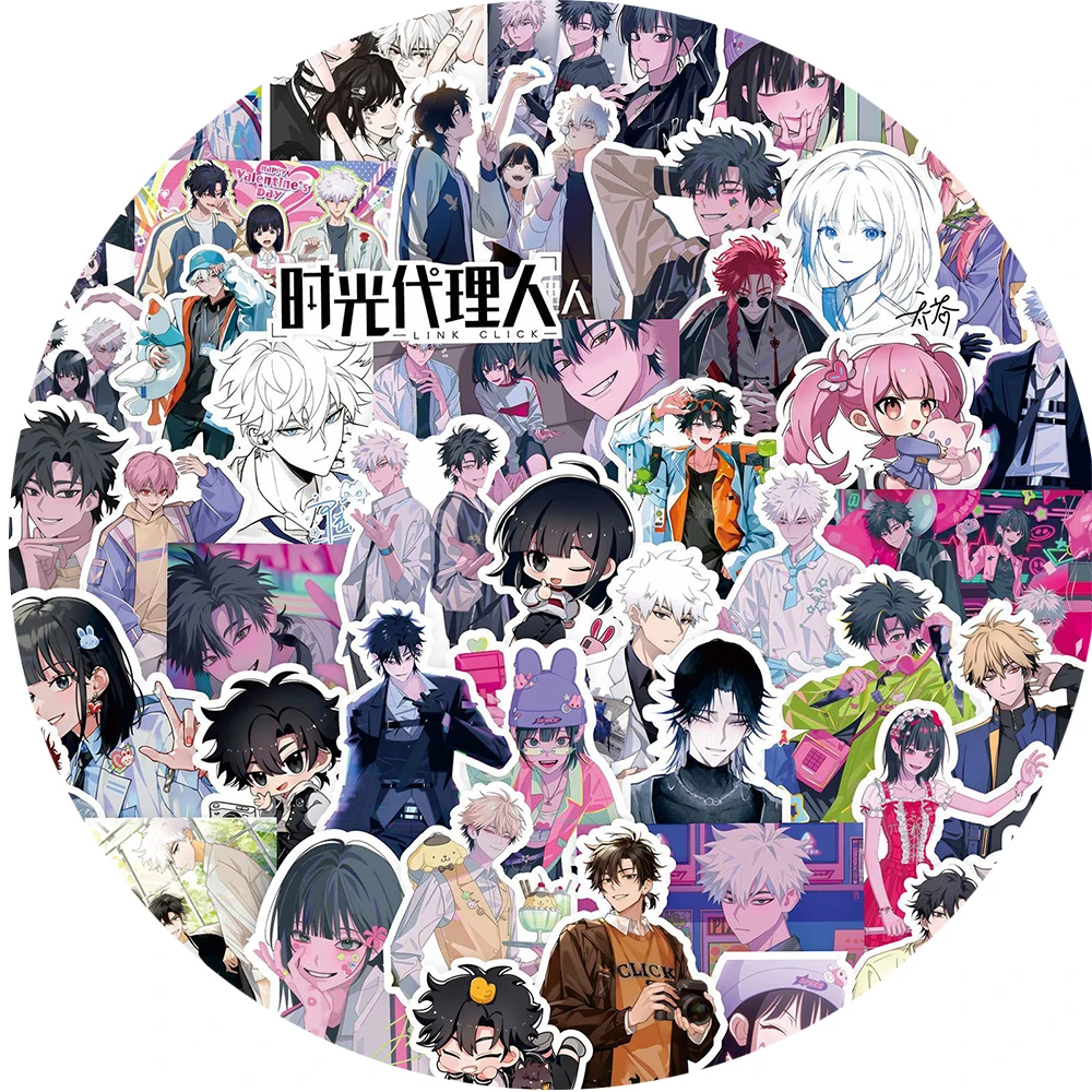 20/40/80pcs Link Click Anime Stickers Cheng Xiaoshi Lucas Qiao Ling Cartoon Sticker Scrapbooking Laptop Luggage Aesthetics Decal