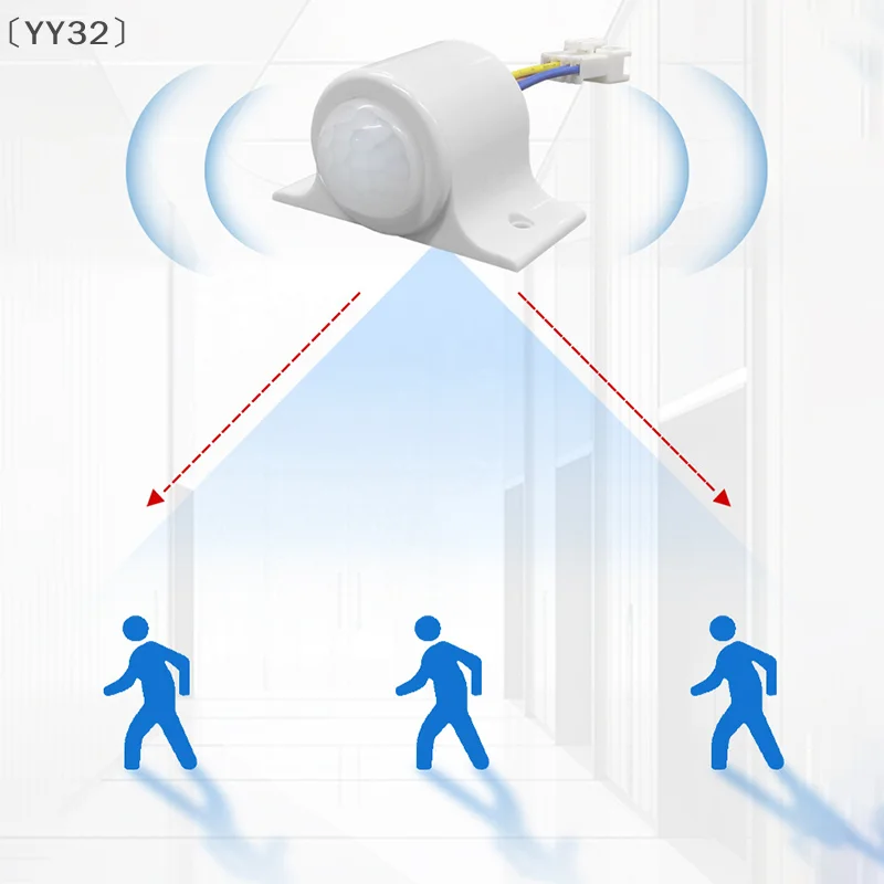 

らyarYY32 август сенсорный переключатель движения детектор движения ИК инфракрасный индукционный переключатель лампы 220 В 110 В для светодиодного освещения люминесцентный потолочный светильник