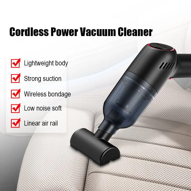 

Car Vacuum Cleaner Car Wireless Charging 120W High-Power Handheld Mini Car Handheld Small Household Dry and Wet Dual-Use