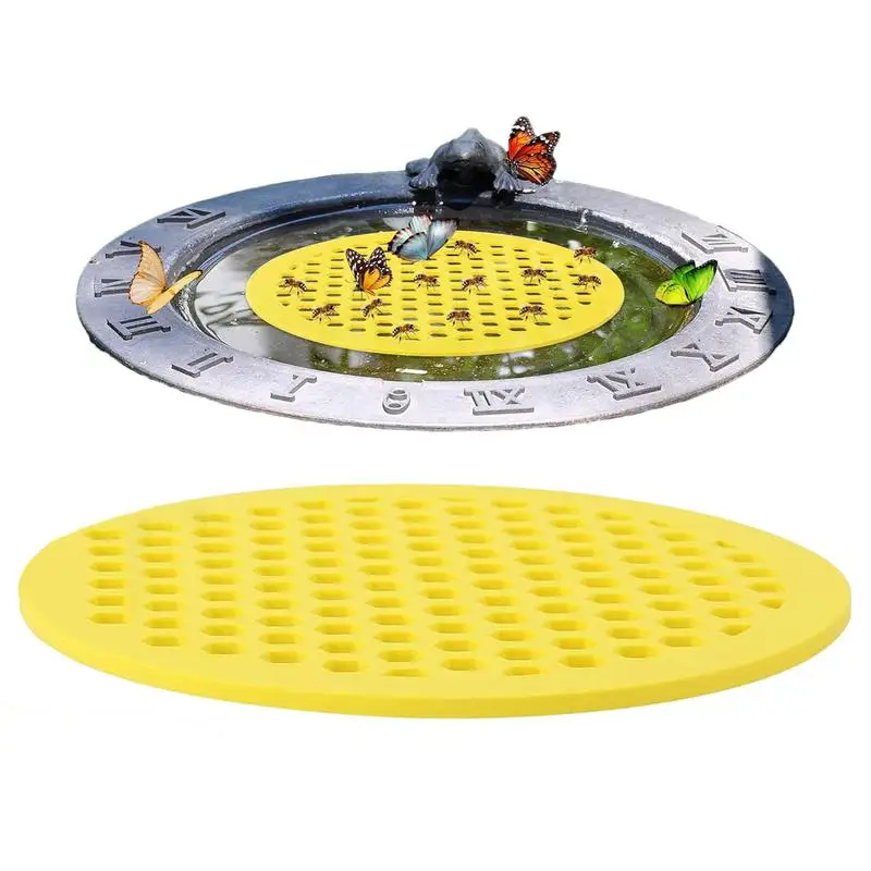 Floating Bee Island Honeycomb Bee Waterer Floating Station Bee Insect Drinking Tray For Outdoor Garden Thirsty