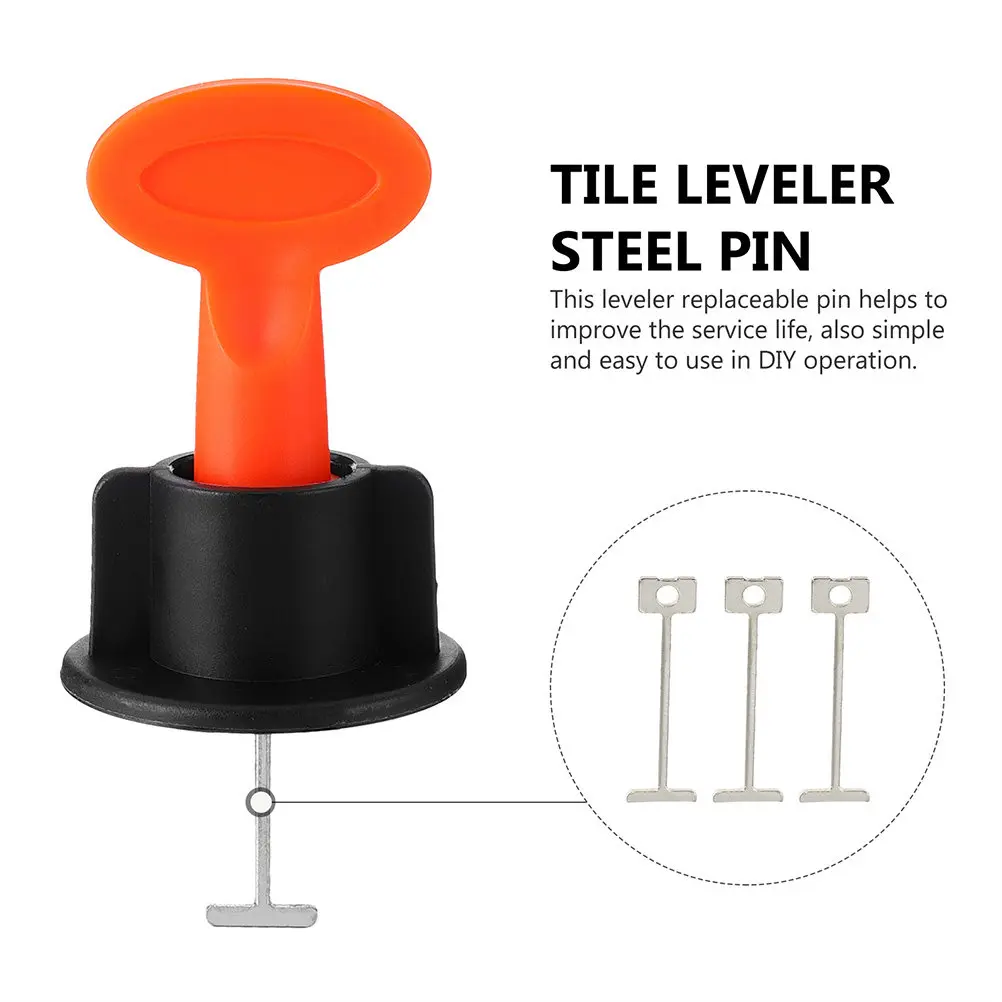 200Pcs Steel Tile Leveling Pins Reusable Spacer Tile 5MM Floor Wall Brick Tiling Spacers Perfect