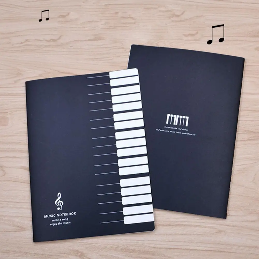 Hojas de 255x185mm, libro de ejercicios musicales, Piano, violín, páginas universales de cinco líneas, música, 16 accesorios para instrumentos musicales de paciencia