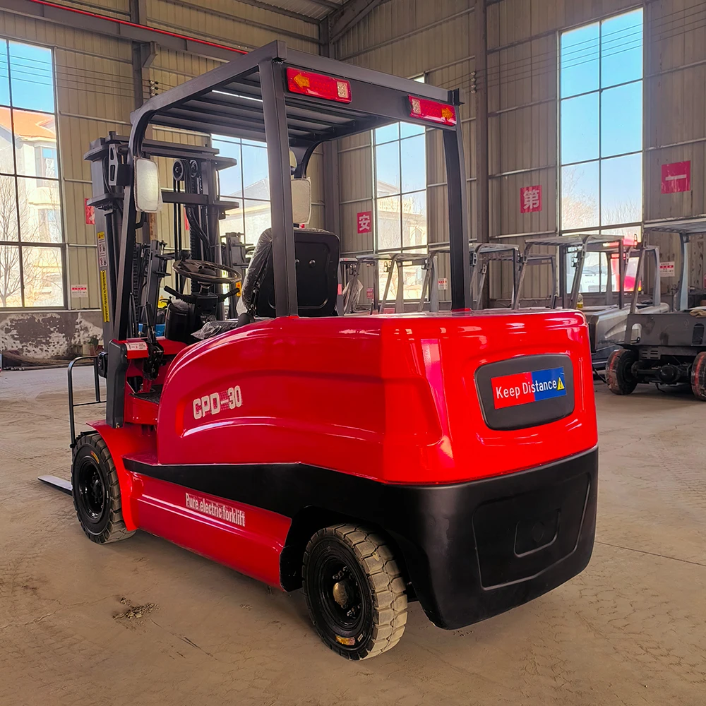 Ready to Ship 60V 7.5kW 3 Ton 3.5 Ton Electric Forklift High Power AC Motor Counterbalance Forklift in Stock
