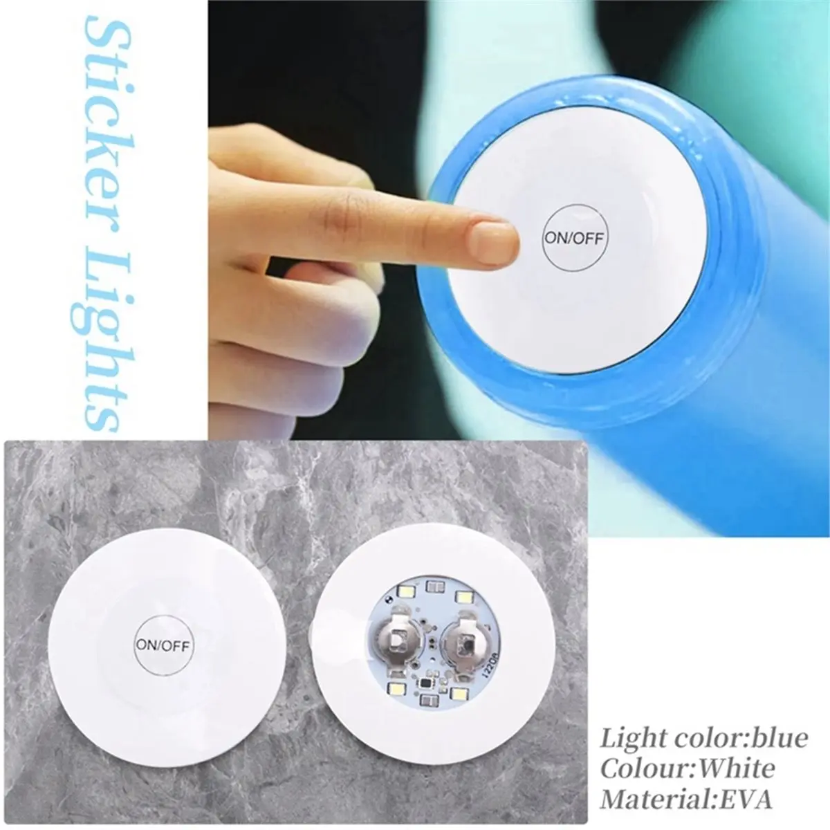 10pcs LED Coaster Light Up Coasters LED Bottle Lights LED Sticker Coaster Discs Light Up for Flash Light Up Cup
