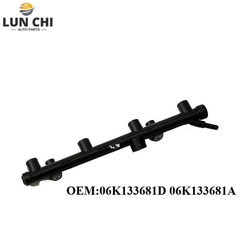 06K133681D 06K133681A  Auto Spare Car Parts Intake Injector Fuel Rail For VW Golf Passat Audi A3 Convertible Skoda Superb Seat