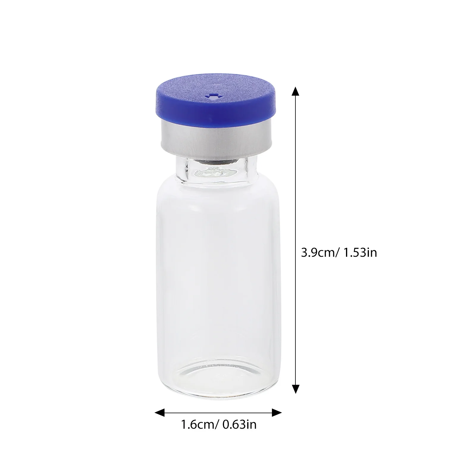 12Pcs Small Glass Vials Reusable Glass Containers Leakproof Caps for Liquid Powder Essential Oils Sample Storage