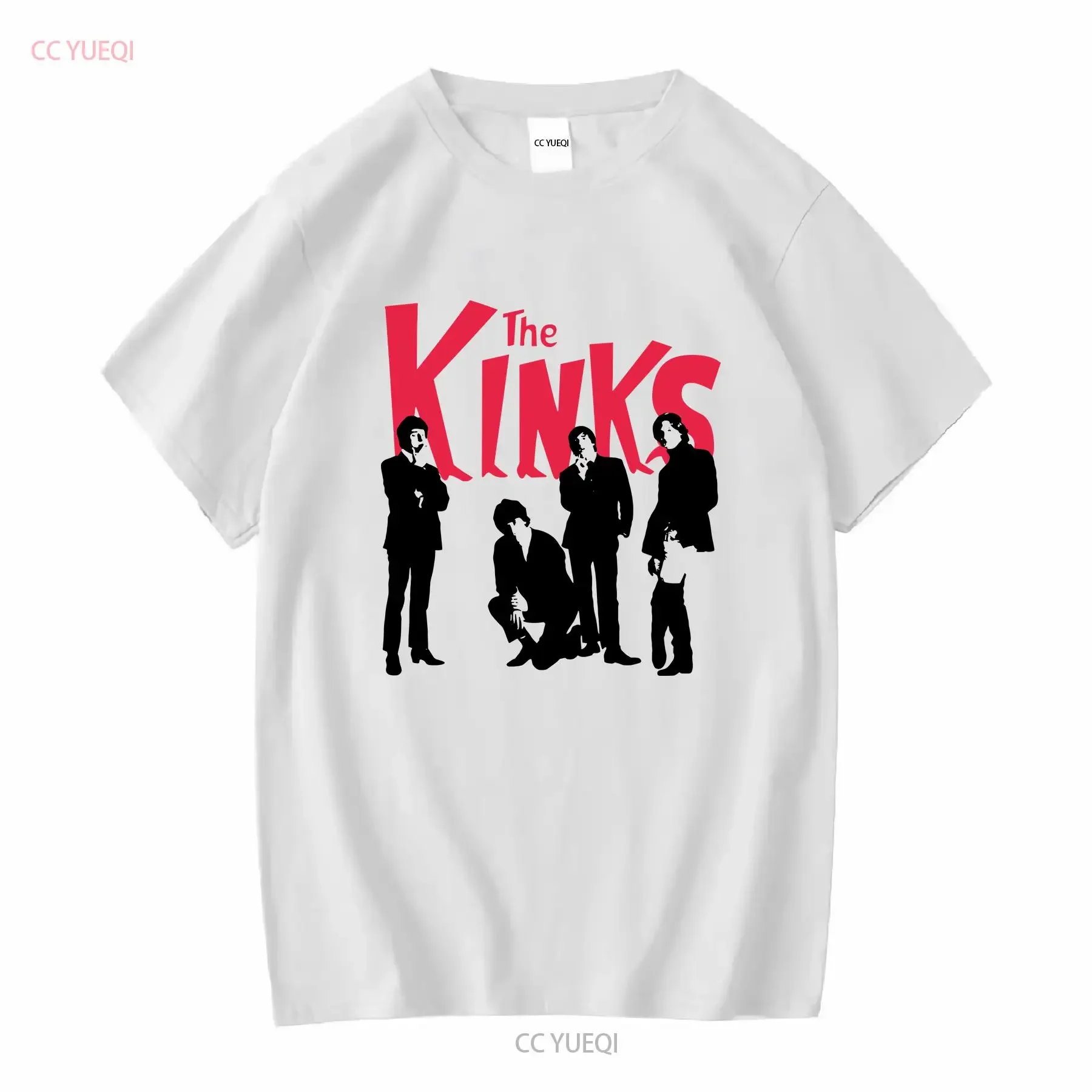 SALE Rock The Kinks Band Main Members Classic T Shirt Vintage  vintage Washed Versatile fashion graphic Breathable Stylish