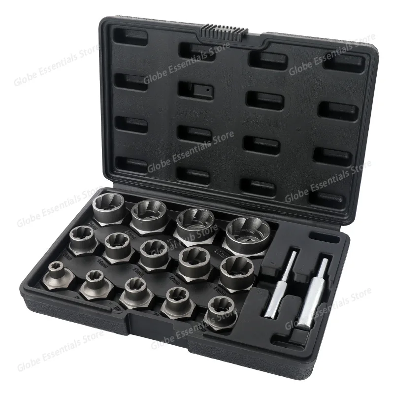 

16Pcs 1/2" Drive Reverse Thread Impact Socket Set for Professional Mechanic & Auto Repair Tools