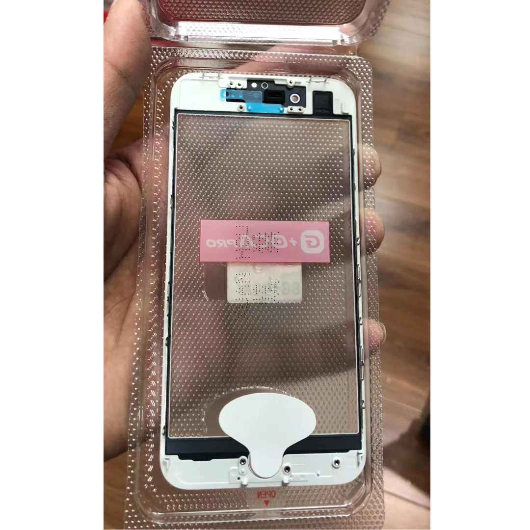 5 szt. G+OCA PRO do iPhone 8 7 6 6s Plus 8PLUS Top Cold Press 3 w 1 LCD Przedni Ekran Szkło z Ramką OCA Glue + Siatka Głośnika — zdjęcie produktu 4