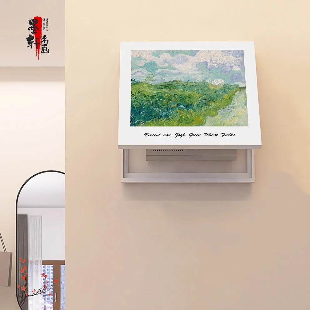 

Decorative painting of square meter box, Van Gogh electric switch mural, distribution box covering restaurant scenery, hanging p