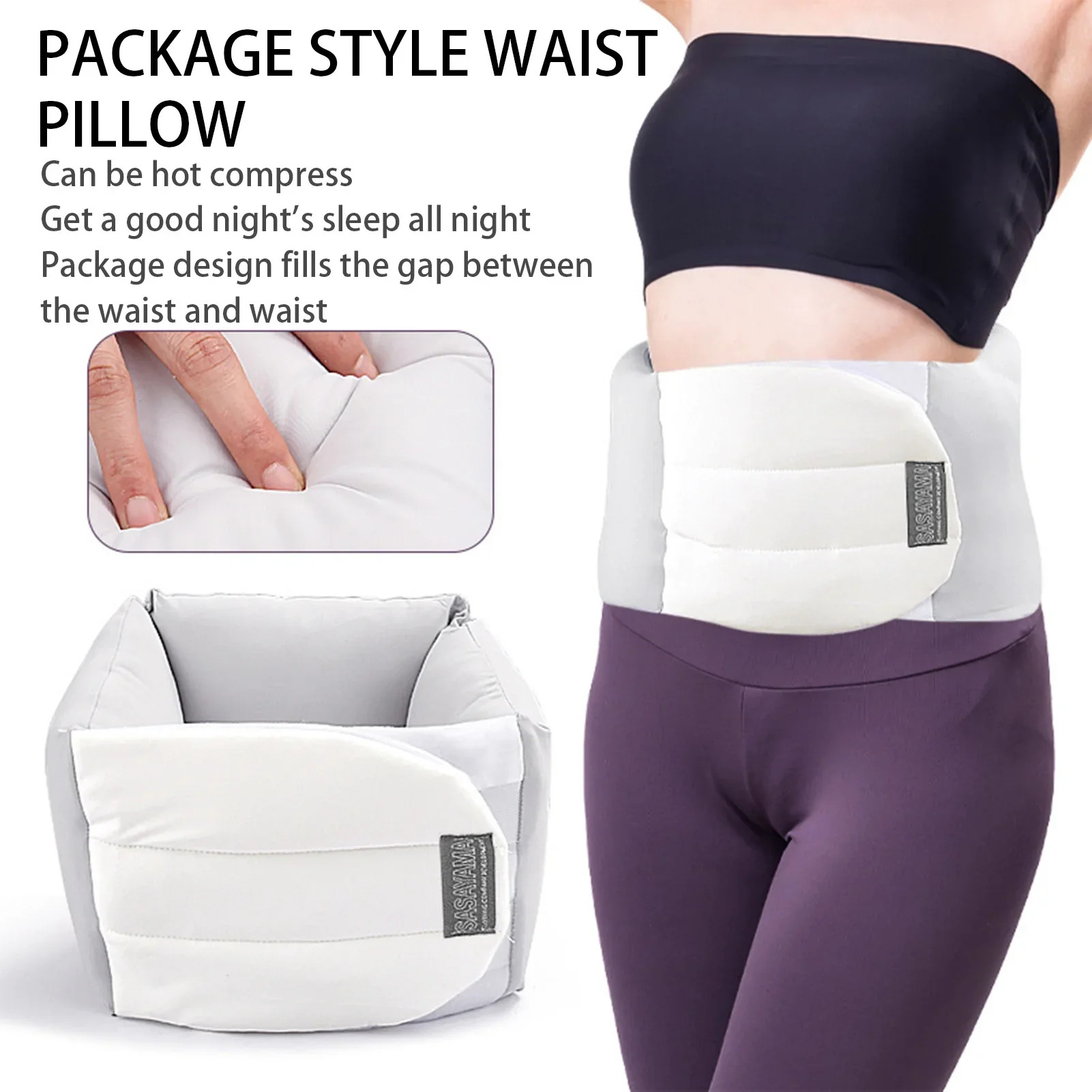 

Подушка для талии, поддерживающий пояс, боковой наклонный поясничный поддерживающий пояс, согревающий бандаж для спины, нижней части спины, облегчение боли в пояснице