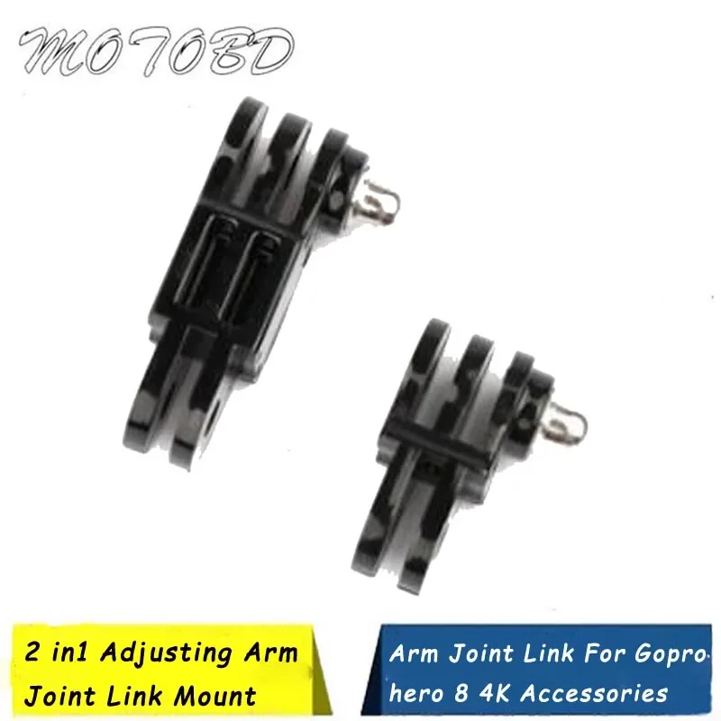 180 Degree 90 Degree 2 in1 Adjusting Arm Joint Link Mount Adapter For Gopro hero 8  For Yi 4K Accessories