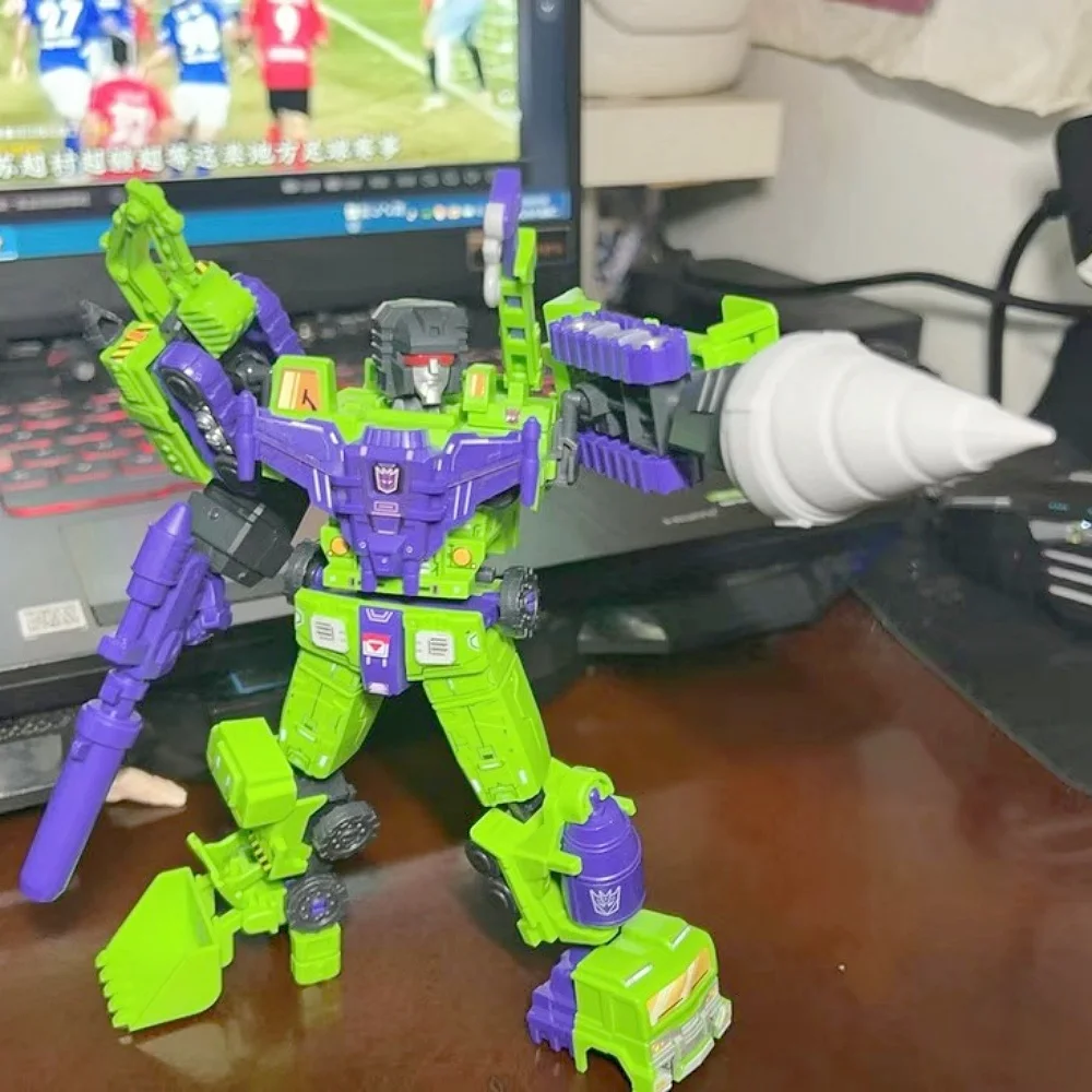 Blokees Devastator Transformers Defender Versie Devastator Combinatiesets Gepantserde Robot Speelgoed Boor Accessoires beugel