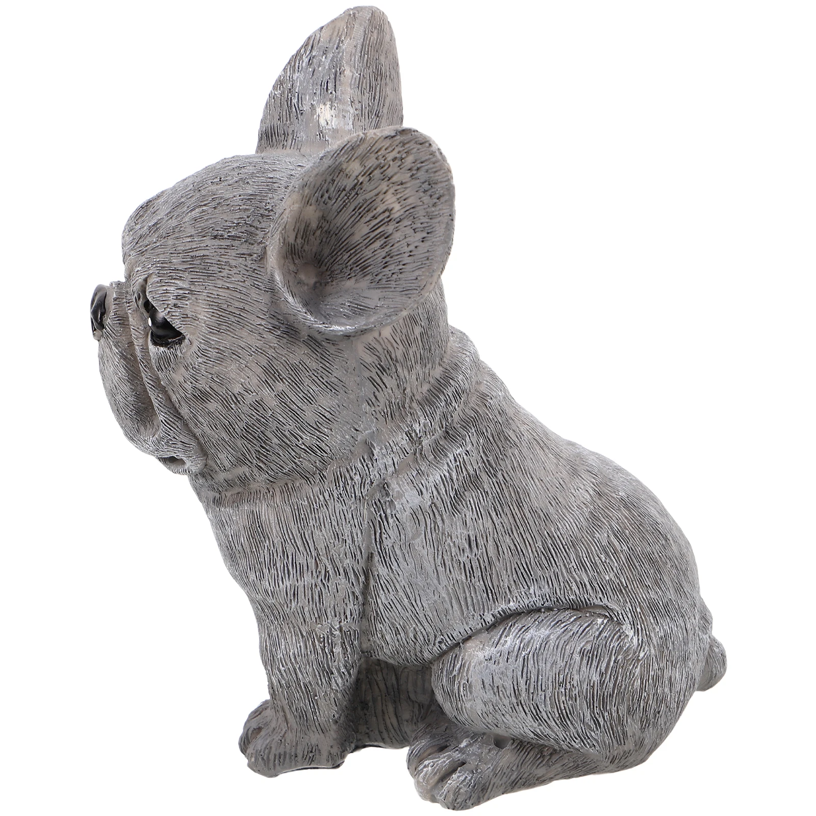 

Bulldog Statue Garden Decor Resin Craft Realistic Puppy Sculpture Outdoor Indoor Home Decoration Gift for Dog Lovers