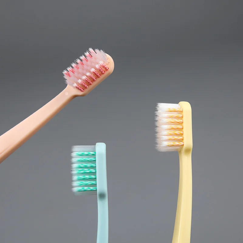 

New Spiral Bristle Adult Toothbrush Household Set Frosting Anti Slip Handle Protective Sheath Soft Bristles Cleaning Toothbrush