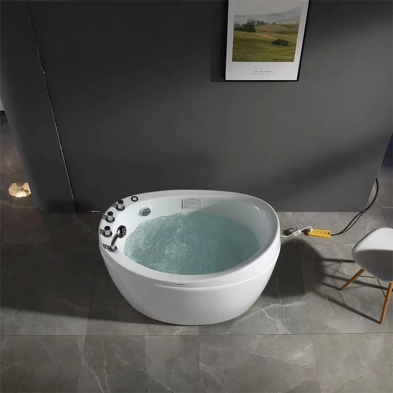 Mini baby egg-shaped bubble tub designed for babies and children with seat faucet (EE600)
