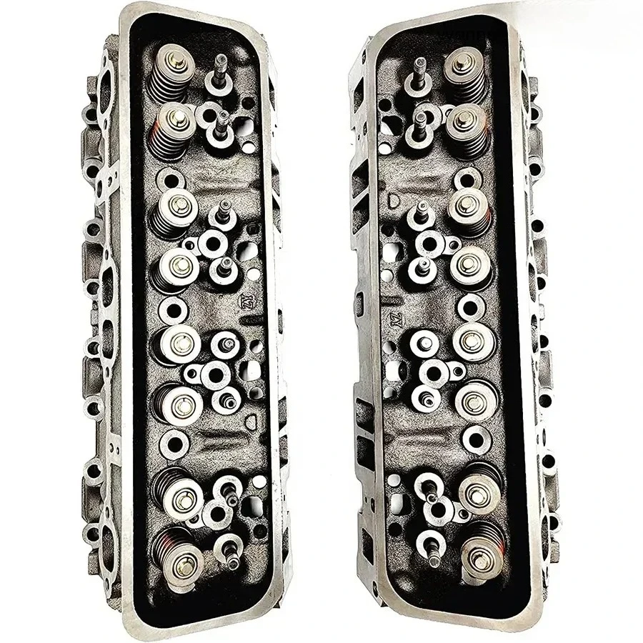 Cabezal de cilindro GM350 5,7 SBC V8 cabezal de cilindro completo para motor GMC CHEVROLET GM350-906 de hierro fundido