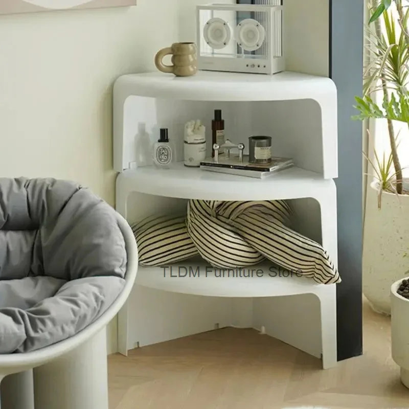 Nordic Combined Splicing Plastic Coffee Table Round Bedside Tables Creative Dining Kitchen Mesa Auxiliar Bedroom Furniture
